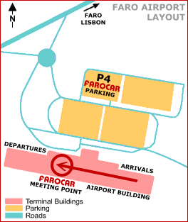 FaroCar - Faro Airport  Map